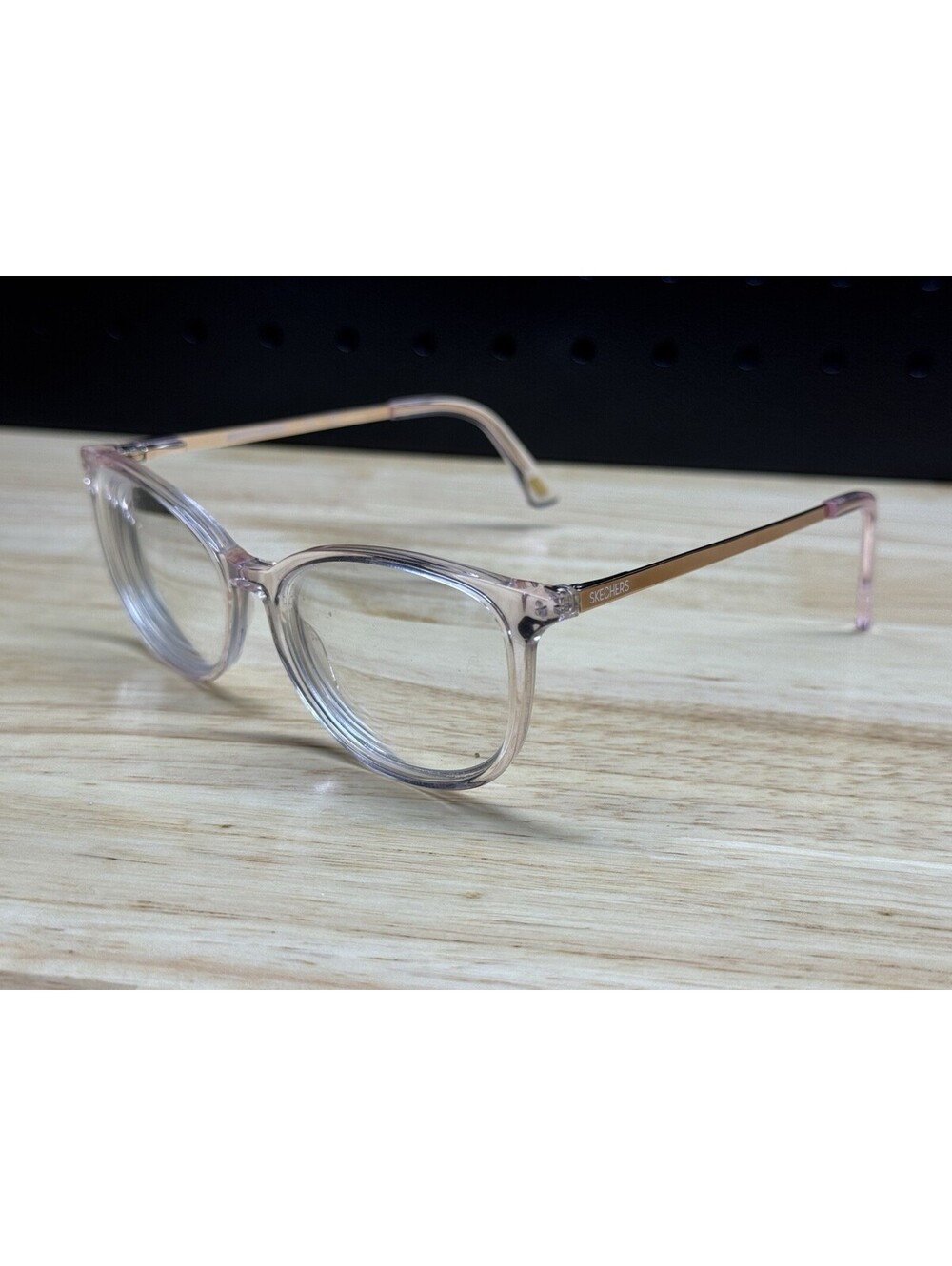 Skechers SE50149 072 Clear Satin Pink Rose Gold Eyeglasses Frames 51[]15-140